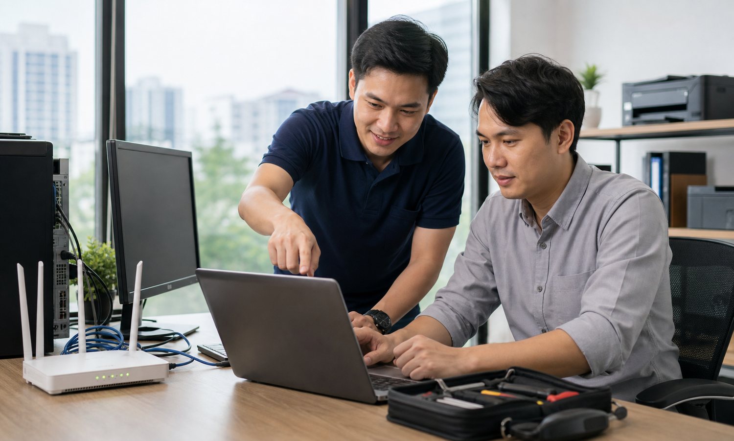 บริการซ่อมคอมพิวเตอร์และโน้ตบุ๊กถึงบ้านโดย Bank IT Service นนทบุรี